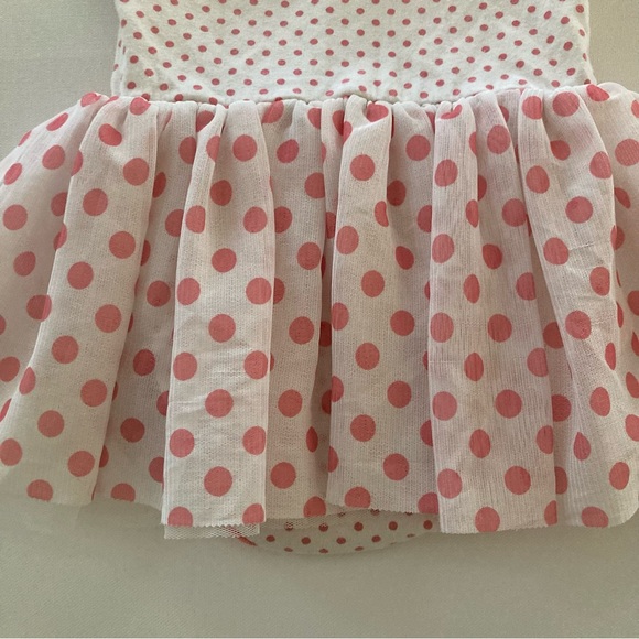 Disney Minnie Mouse 18 Months Baby Girl Pink Tulle Bodysuit Dress - Picture 8 of 8